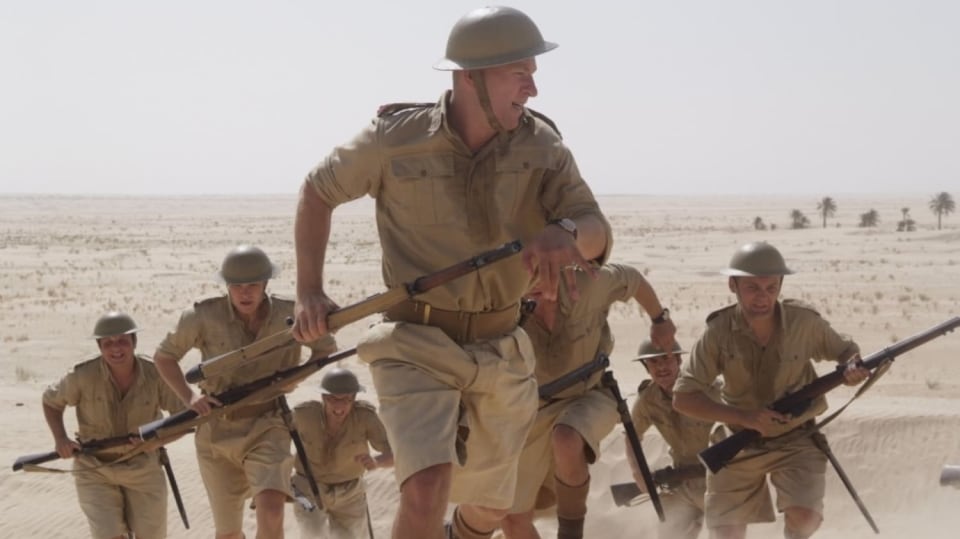 Fotka z českého válečného filmu Tobruk